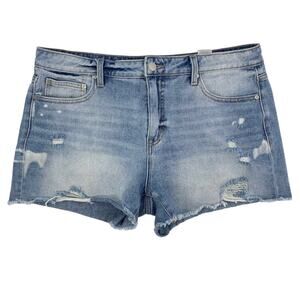 Wild Fable Blue and White Jean Shorts